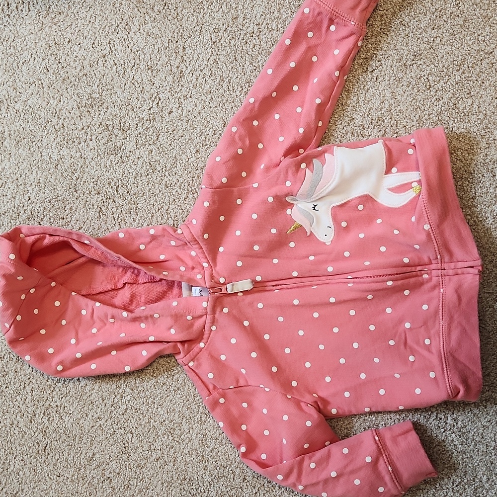 Pink polkadot hoodie
